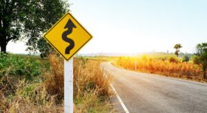 Road with sign